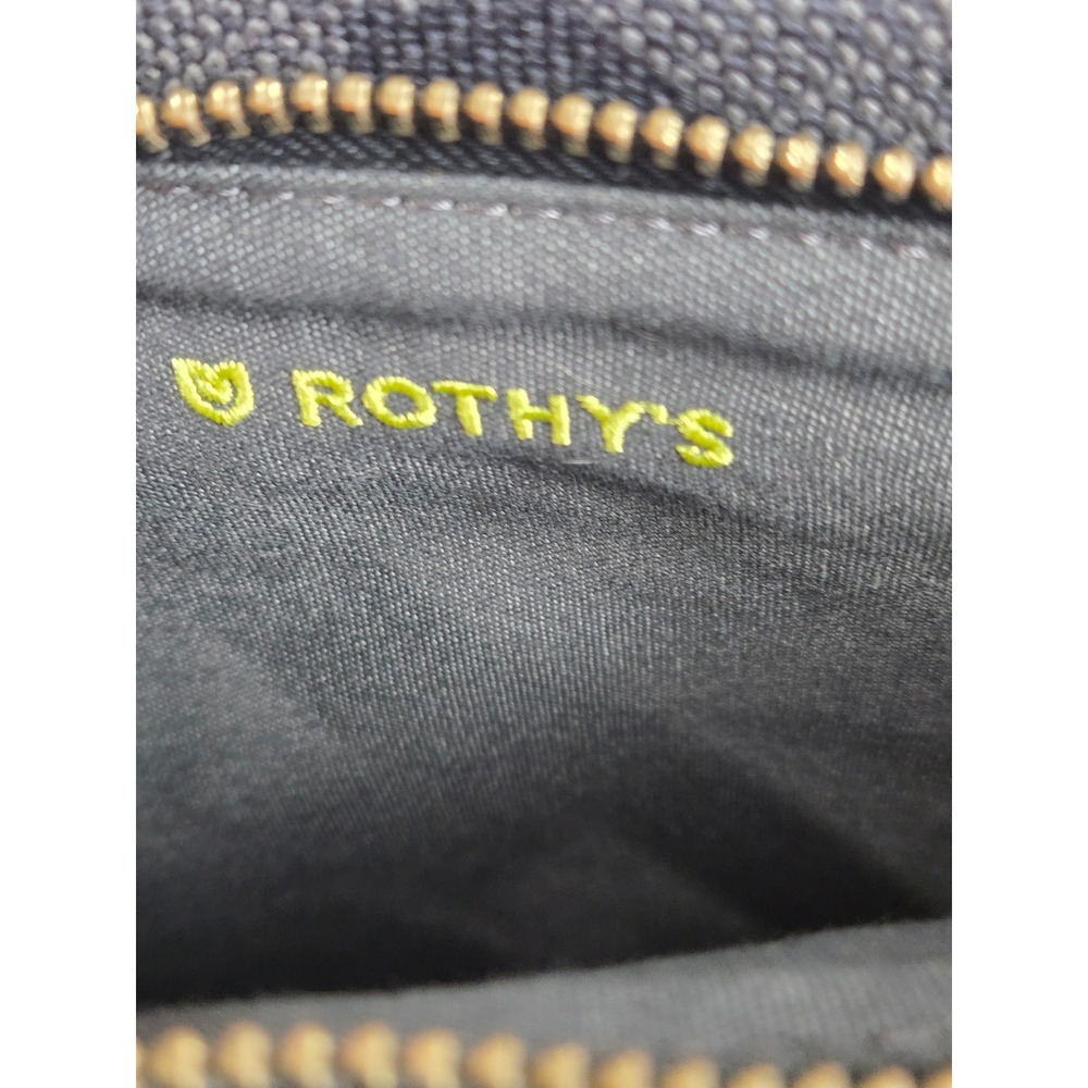 Rothy's Camo Knit Clutch Bag Grey Black Lime Green Wristlet Pouch - Picture 4 of 7